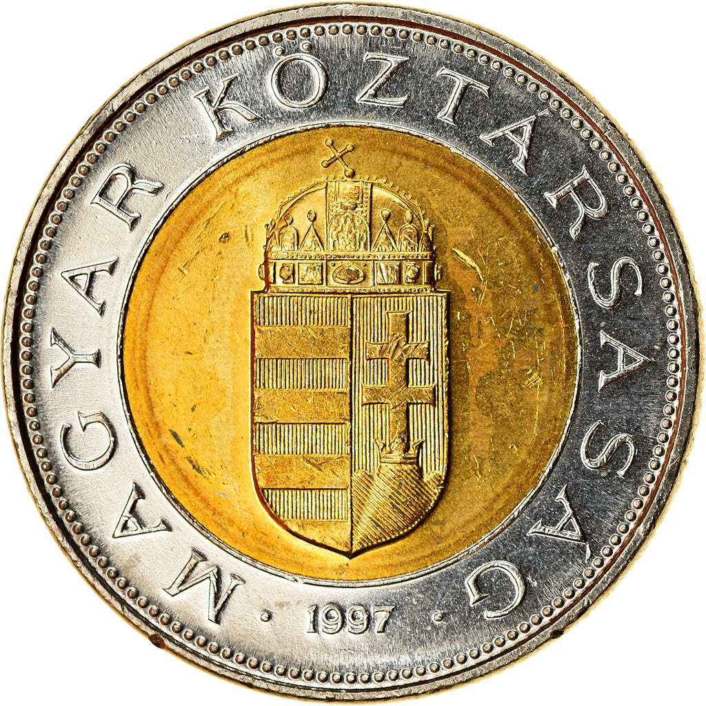 Münze, Ungarn, 100 Forint, 1997, Budapest, UNZ, Bi-Metallic, KM:721
