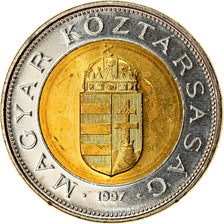 Münze, Ungarn, 100 Forint, 1997, Budapest, UNZ, Bi-Metallic, KM:721