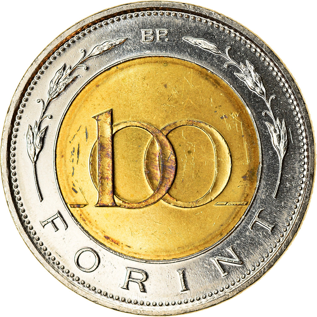 Münze, Ungarn, 100 Forint, 1997, Budapest, UNZ, Bi-Metallic, KM:721