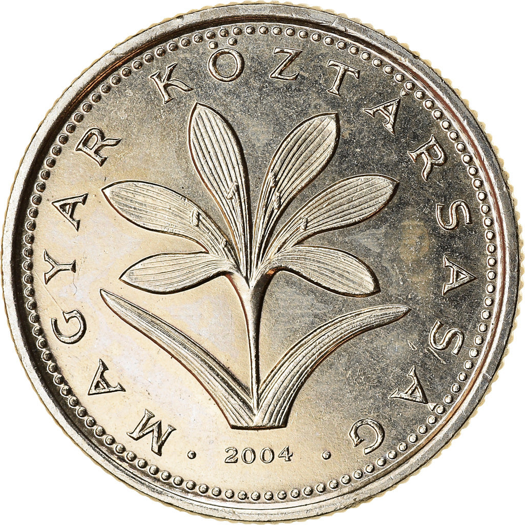 Münze, Ungarn, 2 Forint, 2004, Budapest, UNZ, Copper-nickel, KM:693
