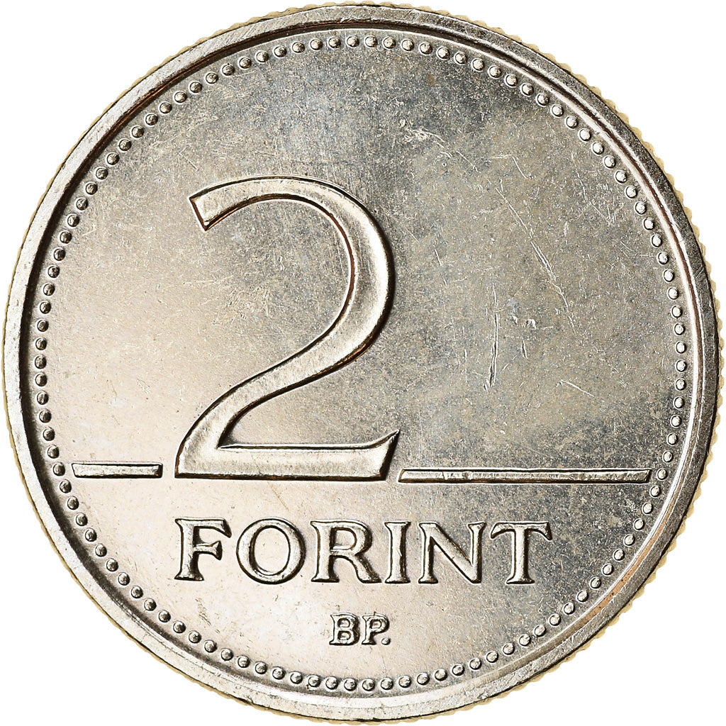 Münze, Ungarn, 2 Forint, 2004, Budapest, UNZ, Copper-nickel, KM:693