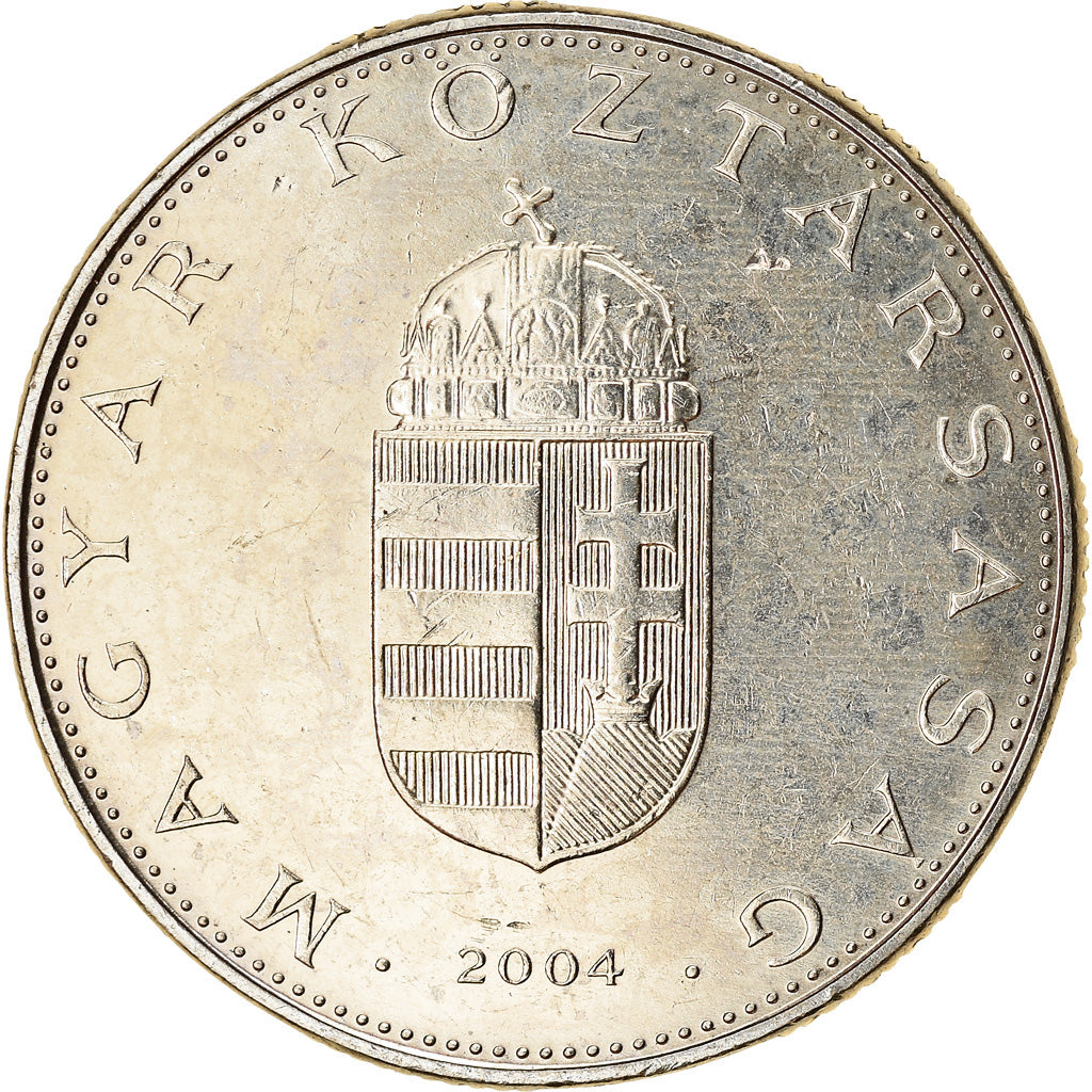 Münze, Ungarn, 10 Forint, 2004, UNZ, Copper-nickel, KM:695