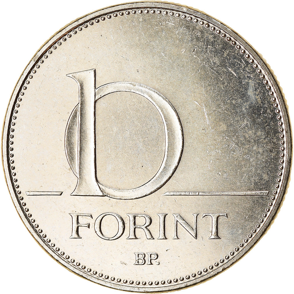Münze, Ungarn, 10 Forint, 2004, UNZ, Copper-nickel, KM:695