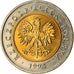 Moneta, Polska, 5 Zlotych, 1994, Warsaw, MS(63), Bimetaliczny, KM:284