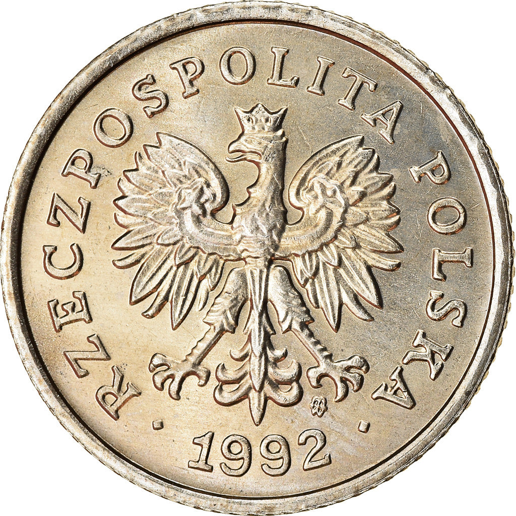 Moneta, Polonia, 50 Groszy, 1992, Warsaw, SPL, Rame-nichel, KM:281