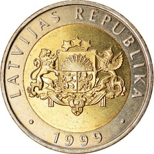 Moneta, Lettonia, 2 Lati, 1999, SPL, Bi-metallico, KM:38