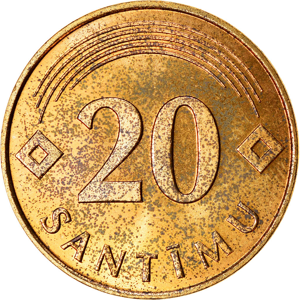 Münze, Latvia, 20 Santimu, 1992, VZ, Nickel-brass, KM:22.1