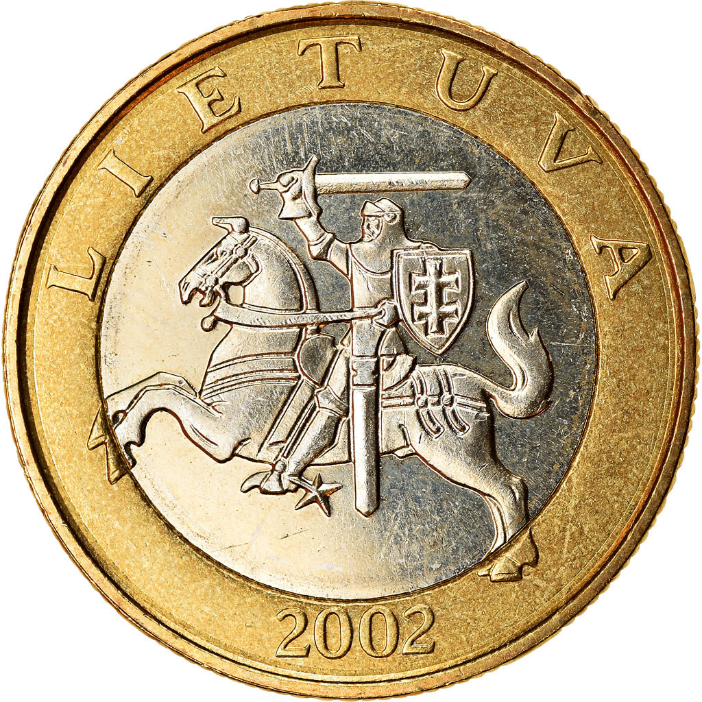 Münze, Lithuania, 2 Litai, 2002, UNZ, Bi-Metallic, KM:112
