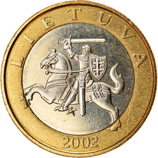 Münze, Lithuania, 2 Litai, 2002, UNZ, Bi-Metallic, KM:112