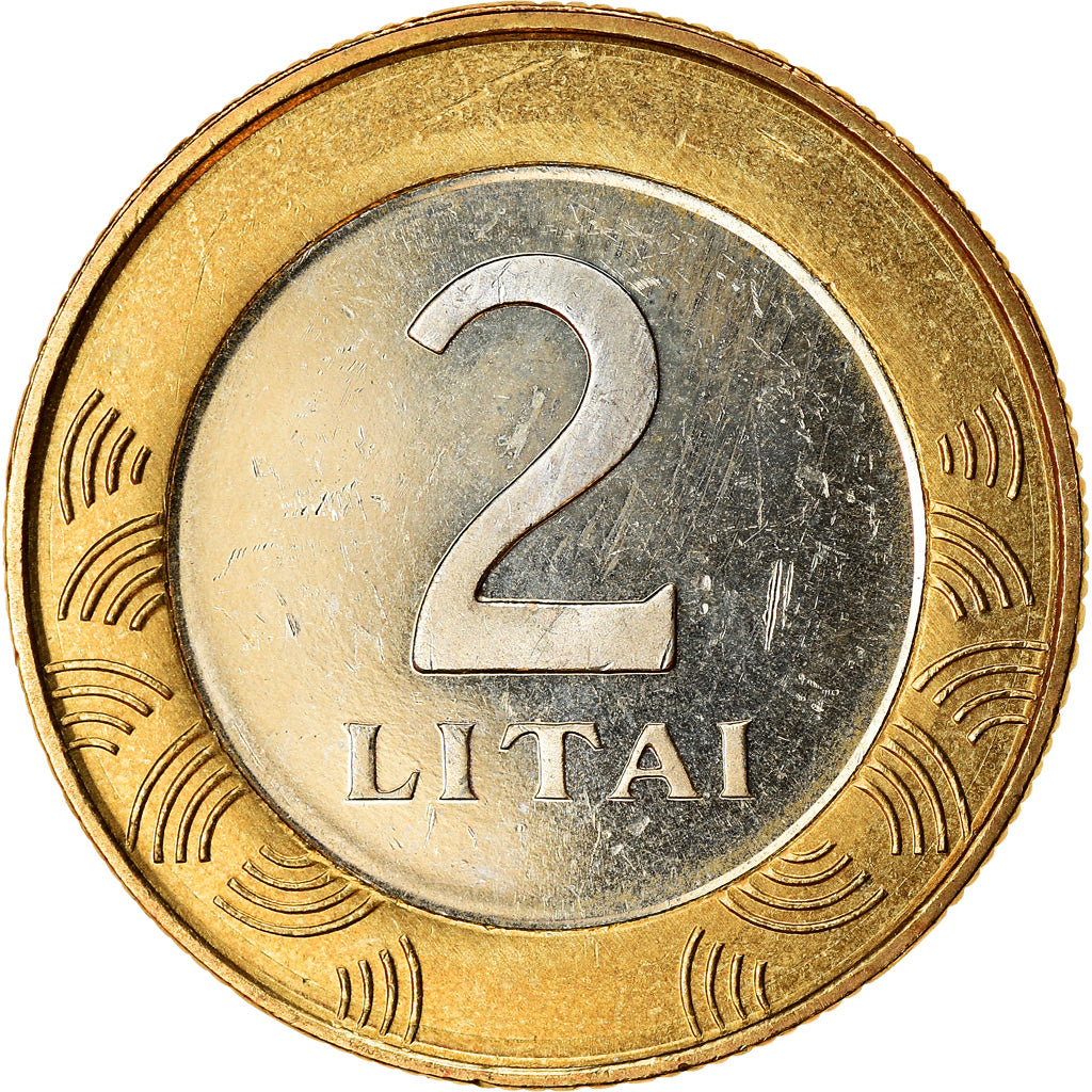 Münze, Lithuania, 2 Litai, 2002, UNZ, Bi-Metallic, KM:112