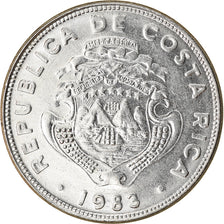 Moneta, Costa Rica, 2 Colones, 1983, SPL, Acciaio inossidabile, KM:211.1