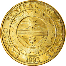 Moneta, Filippine, 25 Sentimos, 2007, SPL, Acciaio placcato ottone, KM:271a