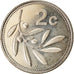 Münze, Malta, 2 Cents, 2002, UNZ, Copper-nickel, KM:94