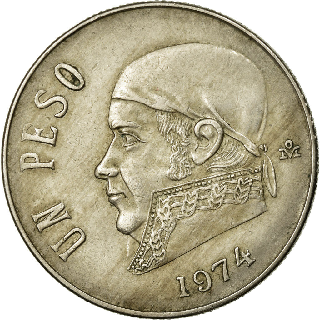 Monnaie, Mexique, Peso, 1974, Mexico City, TTB, Copper-nickel, KM:460