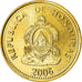 Moneta, Honduras, 5 Centavos, 2006, MS(63), Mosiądz, KM:72.4