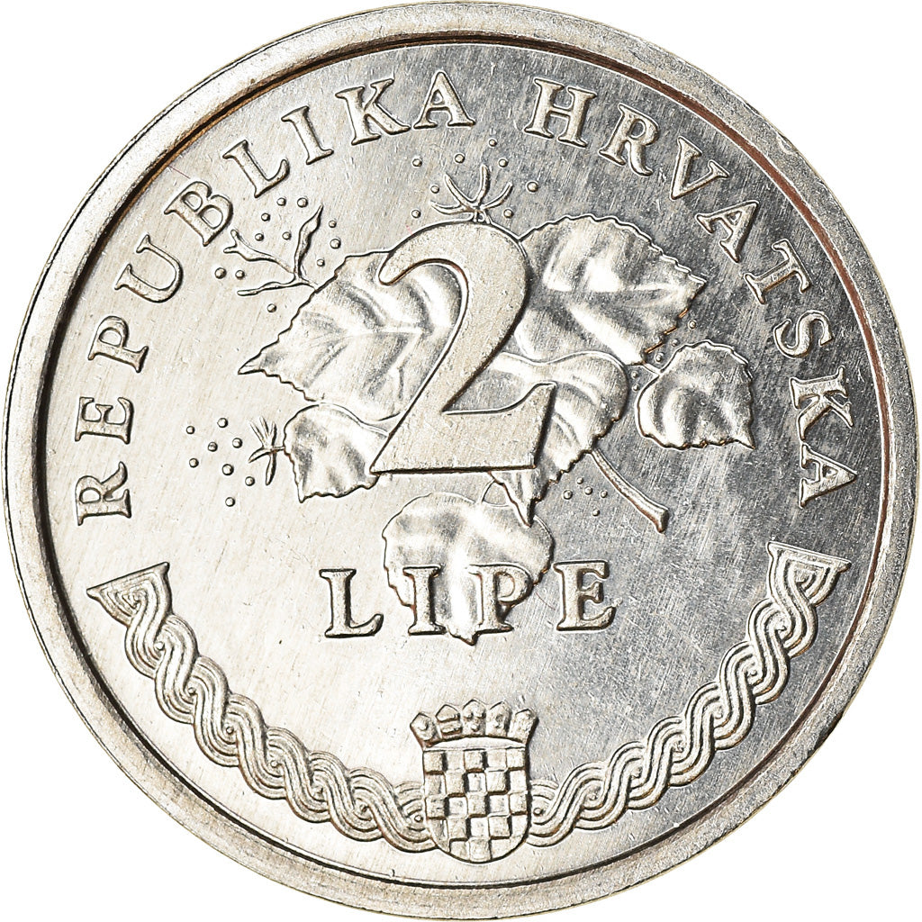 Moneta, Croazia, 2 Lipe, 2002, SPL-, Alluminio, KM:14