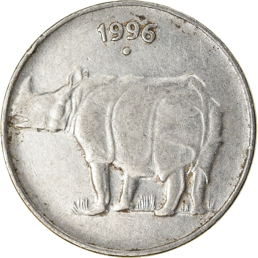 Münze, INDIA-REPUBLIC, 25 Paise, 1996, SS, Stainless Steel, KM:54