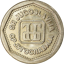 Coin, Yugoslavia, Dinar, 1993, MS(63), Copper-Nickel-Zinc, KM:154