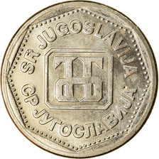 Coin, Yugoslavia, 2 Dinara, 1993, MS(63), Copper-Nickel-Zinc, KM:155