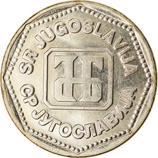 Coin, Yugoslavia, 50 Dinara, 1993, MS(63), Copper-Nickel-Zinc, KM:158