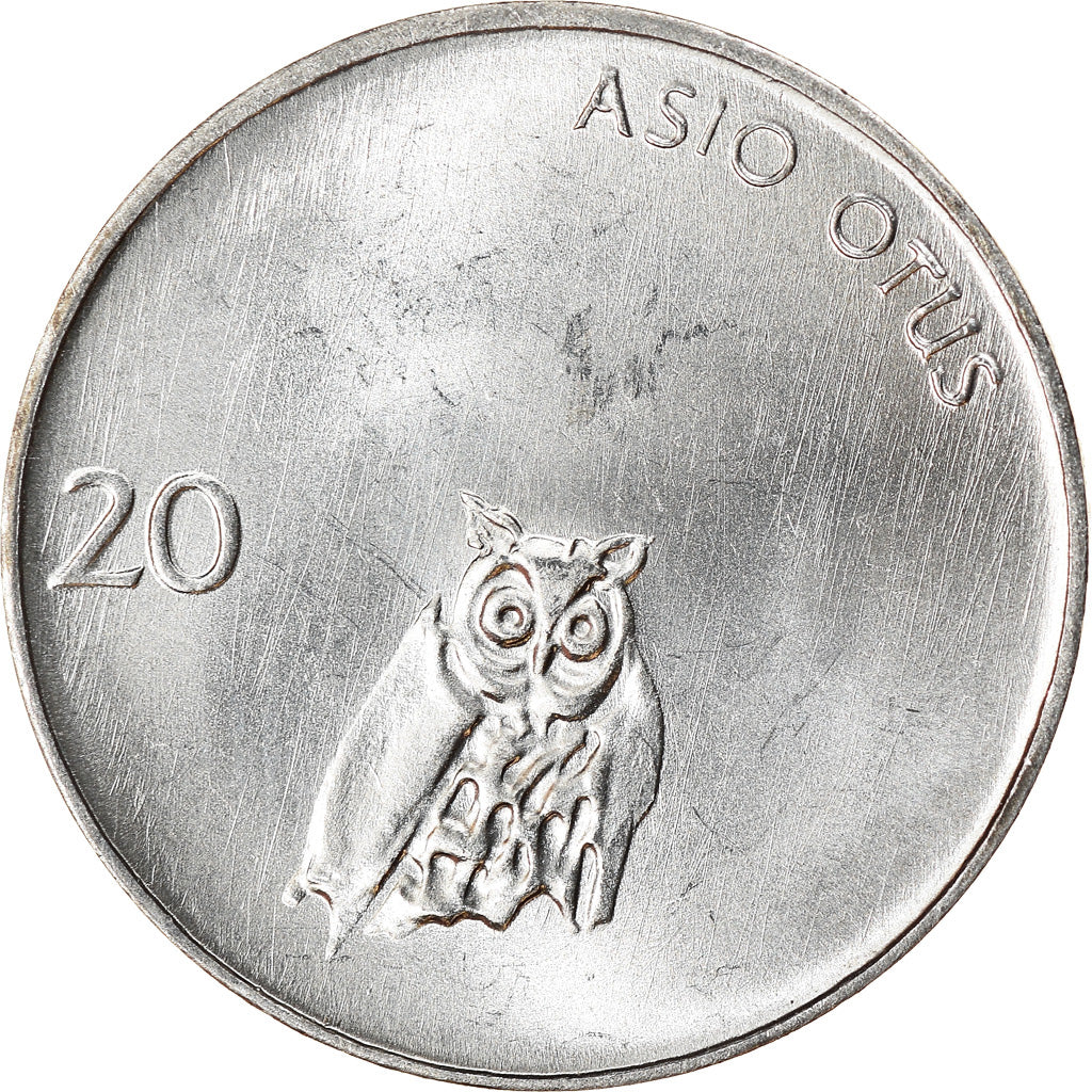 Coin, Slovenia, 20 Stotinov, 1993, MS(63), Aluminum, KM:8