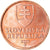 Monnaie, Slovaquie, 50 Halierov, 2001, SPL, Copper Plated Steel, KM:35