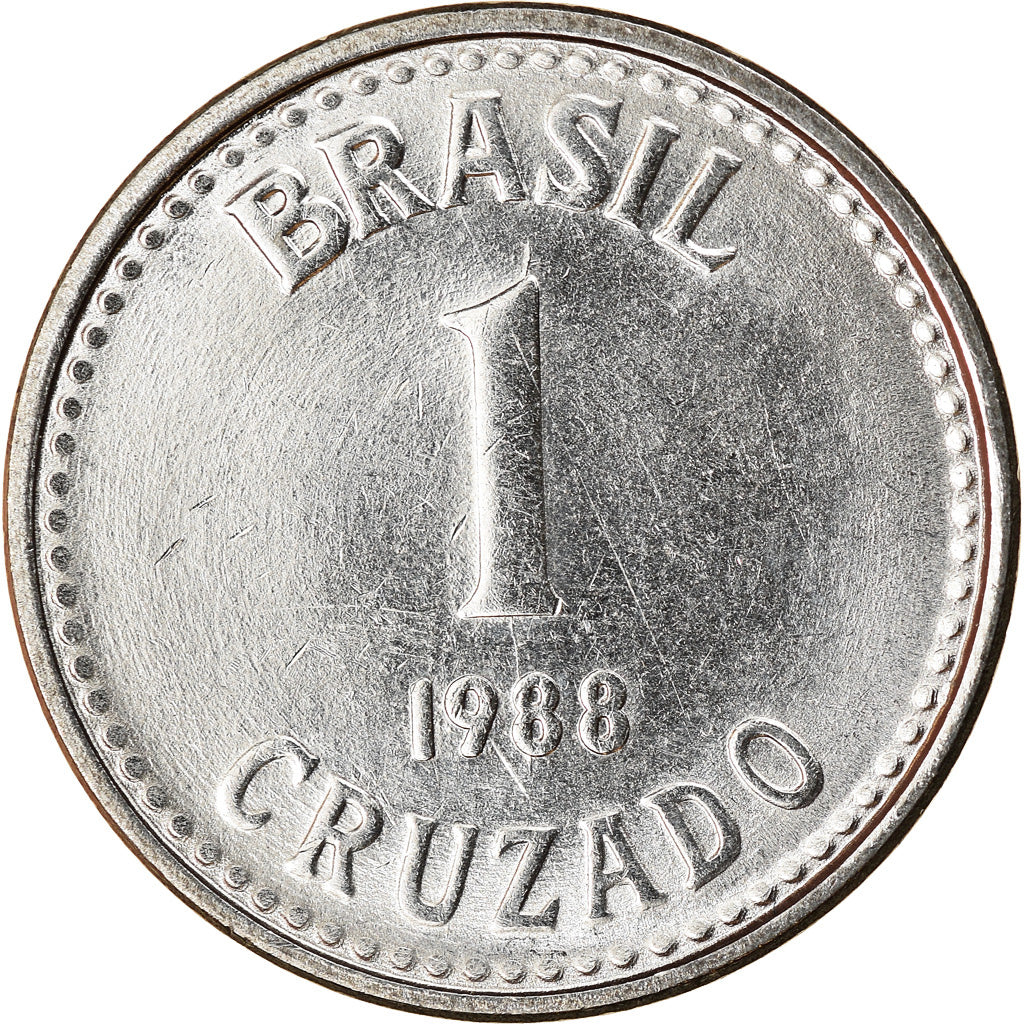 Moneta, Brasile, Cruzado, 1988, SPL, Acciaio inossidabile, KM:605