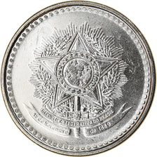 Coin, Brazil, 50 Centavos, 1987, MS(63), Stainless Steel, KM:604