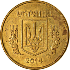 Moneta, Ukraina, 10 Kopiyok, 2014, Kyiv, EF(40-45), Aluminium-Brąz