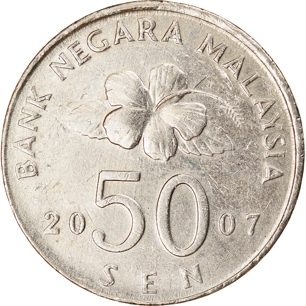 Moeda, Malásia, 50 Sen, 2007, EF(40-45), Cobre-níquel, KM:53