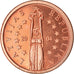 Letónia, Euro Cent, 2004, unofficial private coin, MS(63), Aço Cromado a Cobre
