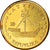 Łotwa, 10 Euro Cent, 2004, unofficial private coin, MS(63), Mosiądz