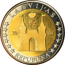 Lettonia, 2 Euro, 2004, unofficial private coin, SPL, Bi-metallico