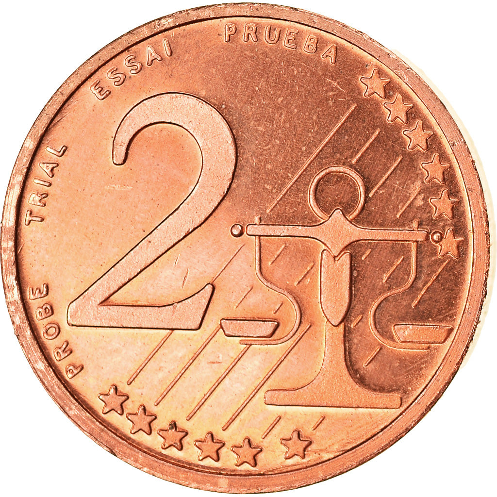 Estonia, 2 Euro Cent, 2004, unofficial private coin, UNZ, Copper Plated Steel