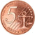 Estónia, 5 Euro Cent, 2004, unofficial private coin, MS(63), Aço Cromado a