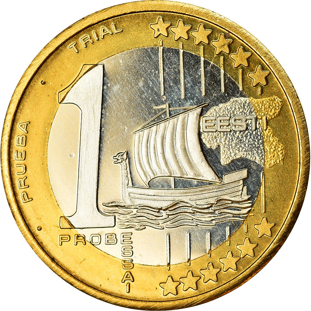 Estonia, Euro, 2004, unofficial private coin, SPL, Bi-metallico