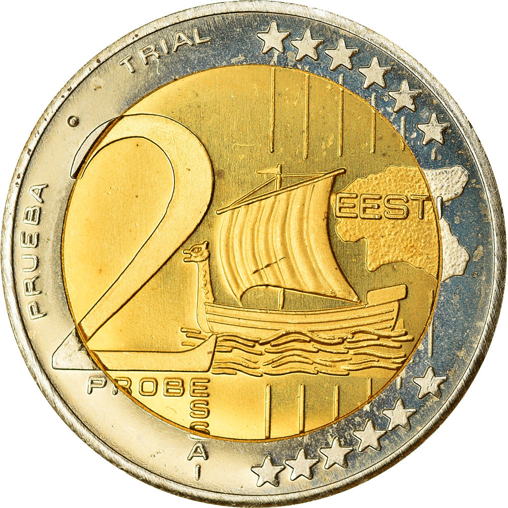 Estonia, 2 Euro, 2004, unofficial private coin, SPL, Bi-metallico