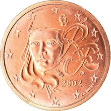 Francia, 2 Euro Cent, 2002, FDC, Acciaio placcato rame, KM:1283