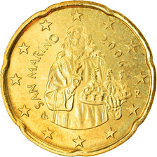 San Marino, 20 Euro Cent, 2006, FDC, Laiton, KM:444