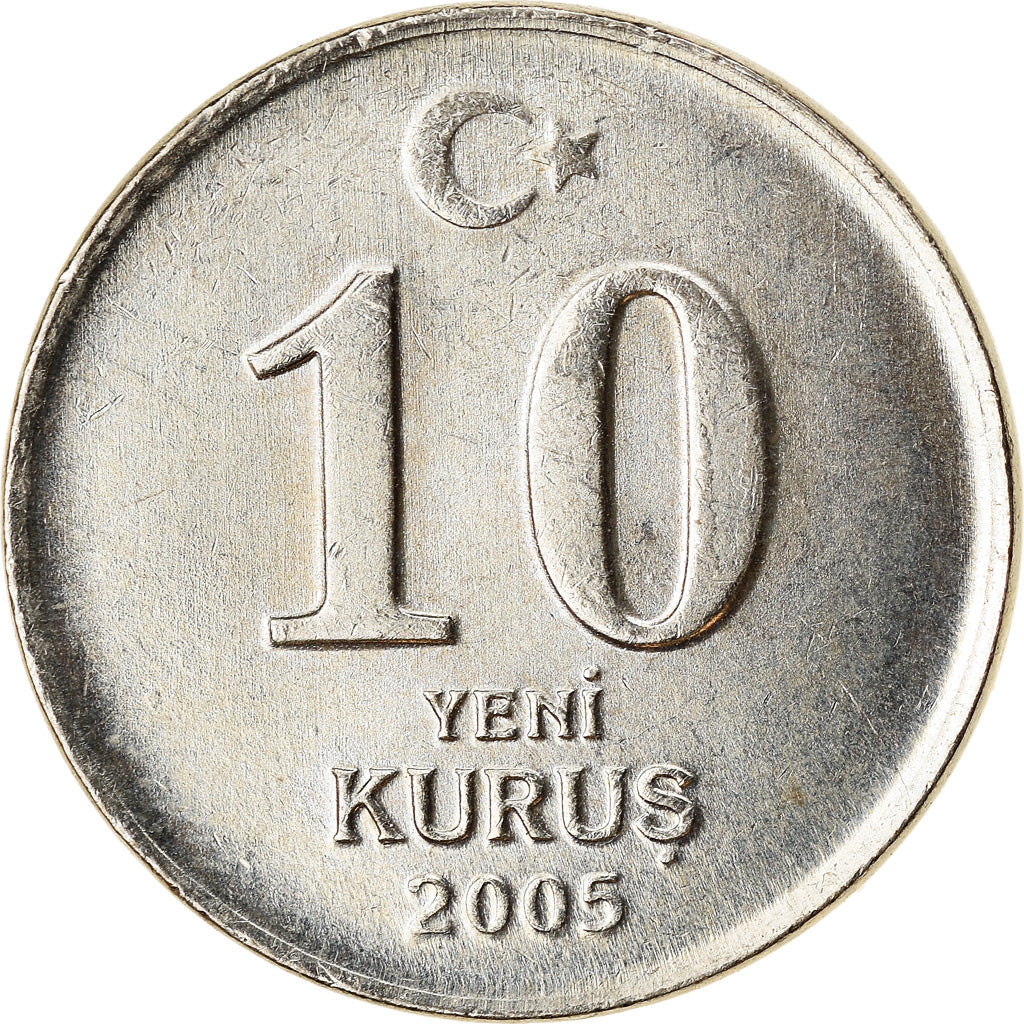 Monnaie, Turquie, 10 New Kurus, 2005, Istanbul, SUP, Copper-Nickel-Zinc, KM:1166
