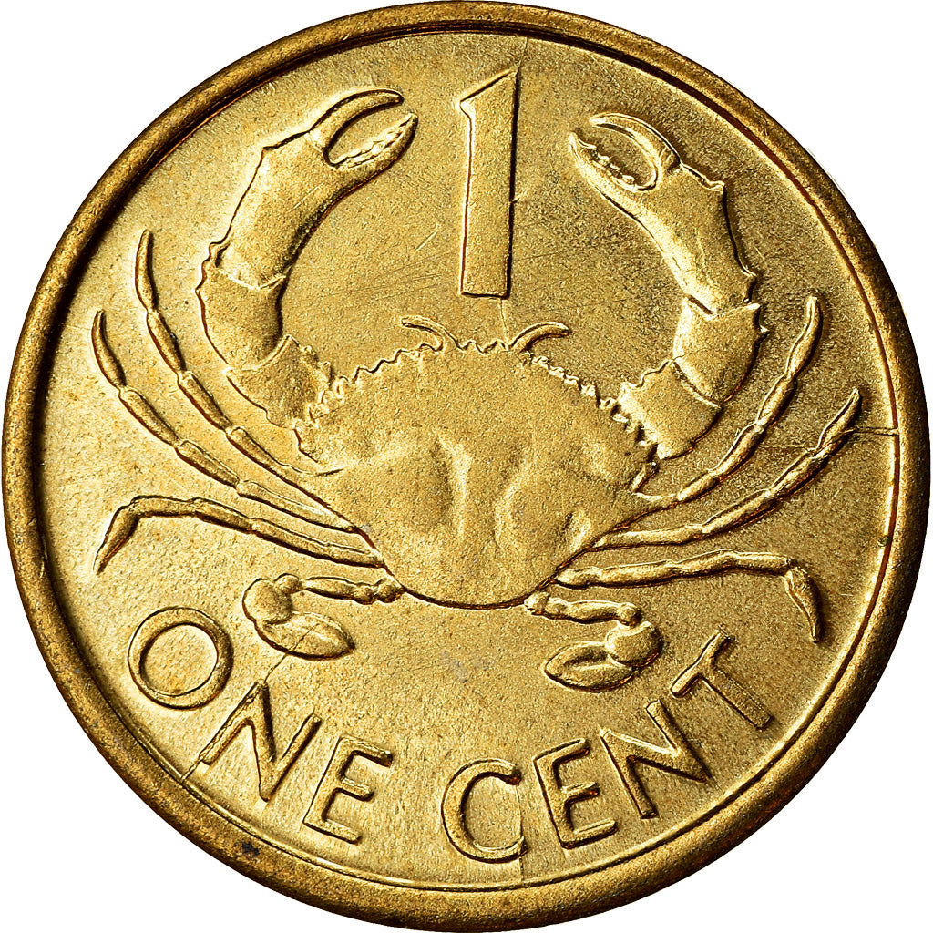 Moneta, Seychelles, Cent, 1983, British Royal Mint, BB, Ottone, KM:46.2