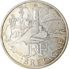 France, 10 Euro, Bretagne, 2011, EF(40-45), Silver, KM:1730