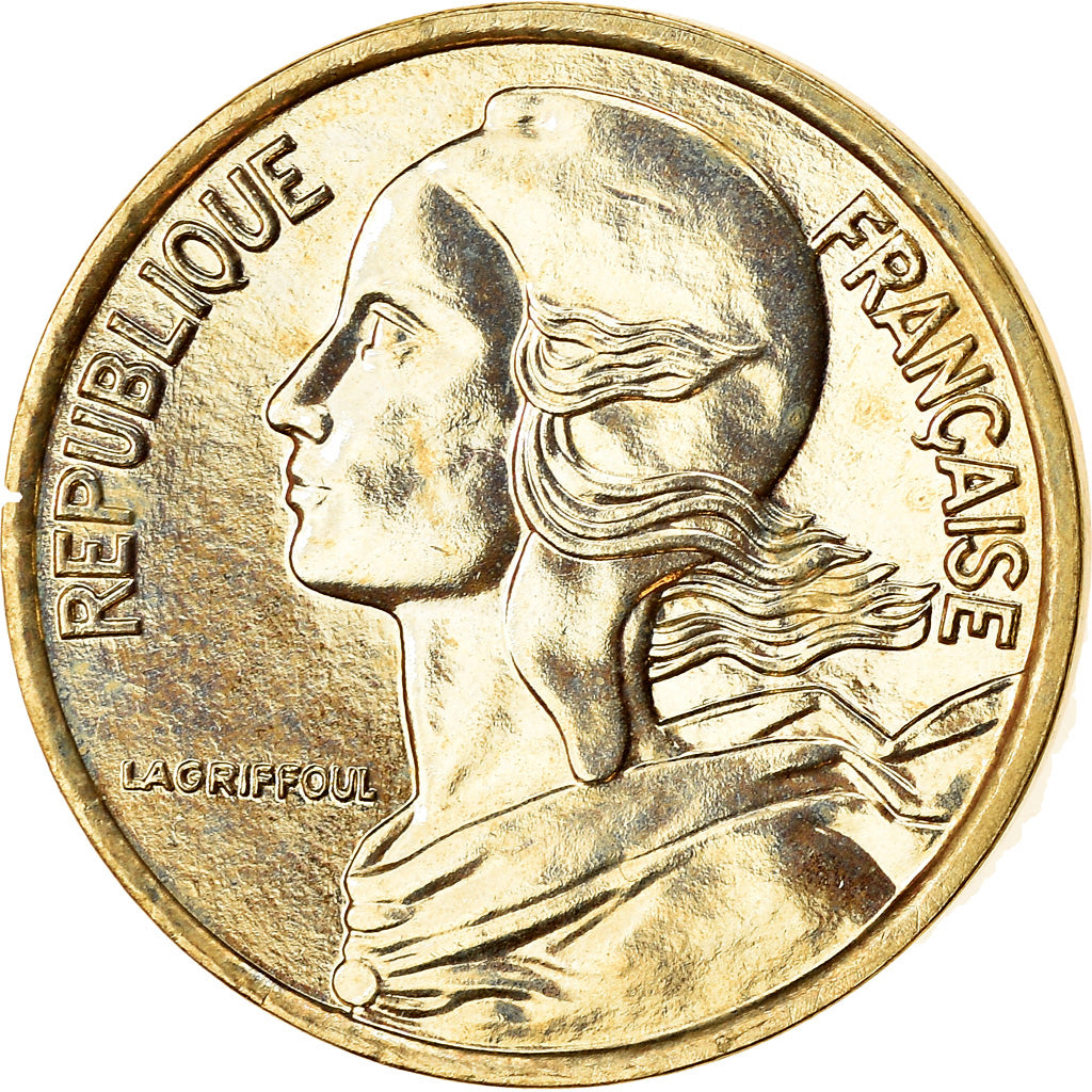 Moeda, França, Marianne, 5 Centimes, 2001, Paris, BU, MS(65-70)