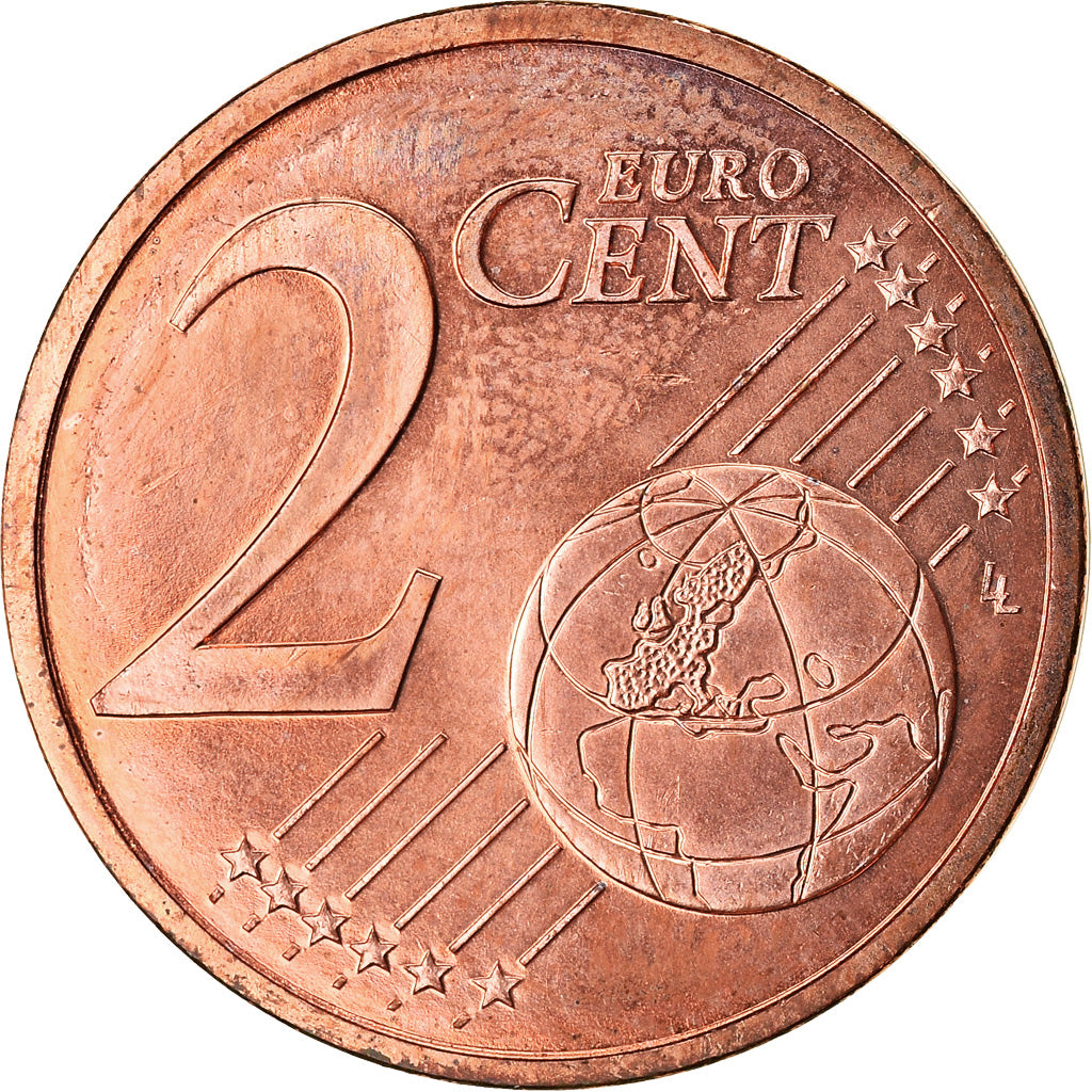 Francia, 2 Euro Cent, 2002, FDC, Acciaio placcato rame, KM:1283