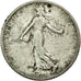 Moneda, Francia, Semeuse, Franc, 1909, BC+, Plata, KM:844.1, Gadoury:467
