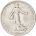 FRANCE, Semeuse, Franc, 1912, Paris, KM #844.1, VF(30-35), Silver, 23, Gadoury..