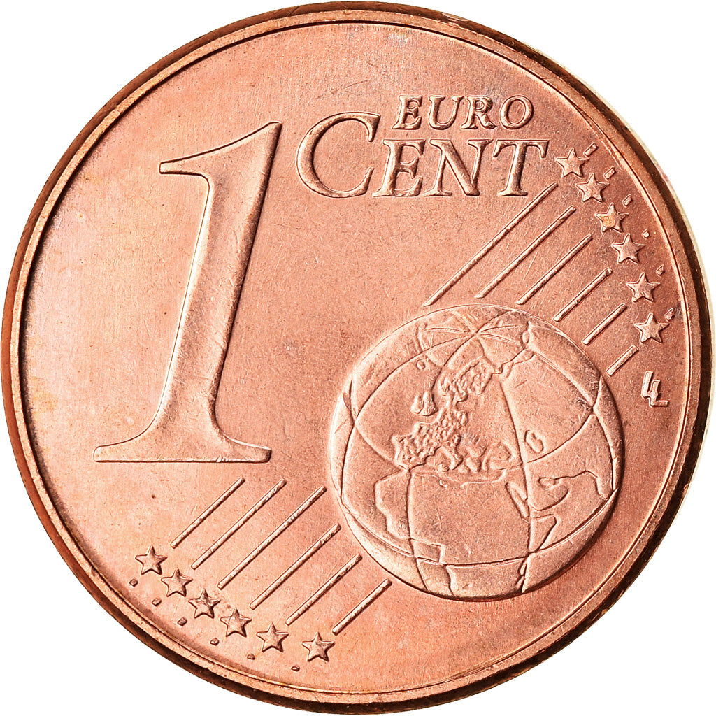 Słowacja, Euro Cent, 2009, Kremnica, MS(63), Miedź platerowana stalą, KM:95