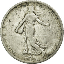 Coin, France, Semeuse, Franc, 1908, VF(20-25), Silver, KM:844.1, Gadoury:467