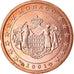 Monaco, Euro Cent, 2001, SPL, Acciaio placcato rame, KM:167