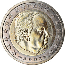 Mónaco, 2 Euro, 2001, SC, Bimetálico, KM:186